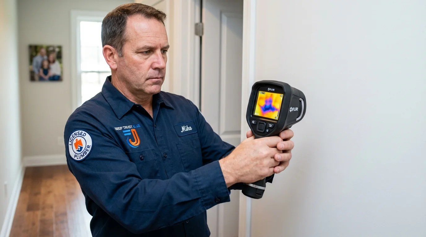Thermal imaging leak detection by Johns Plumbing LLC in Elko New Market
